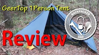 GeerTop 1person tent Review [upl. by Gretel]