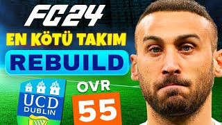 DÜNYANIN EN KÖTÜ TAKIMINI EN İYİSİ YAPMAK  FC 24 EN KÖTÜ TAKIM REBUILD  KARİYER MODU [upl. by Hamitaf]