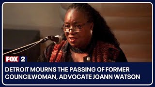 Detroit mourns the passing of former councilwoman advocate JoAnn Watson [upl. by Vladimir]