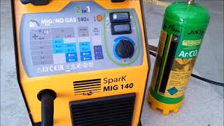 MIG Welding 140a  GYS SmartMIG 142 Présentation [upl. by Ringe]