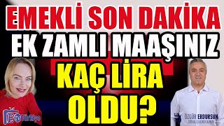 Emekli Son Dakika Ek Zamlı Maaşınız Kaç Lira Oldu [upl. by Nollek]