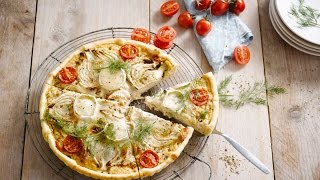 Alpro recipe – Savoury quiche with fennel [upl. by Annaxor]