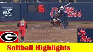 5 Georgia vs Ole Miss Softball Game 2 Highlights March 23 2024 [upl. by Stanislaus]