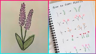 100 Ways of Drawing amp Painting Flowers [upl. by Dnar]