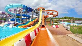 Thunderbolt WaterSlide at Nymphaea WaterPark Oradea Romania [upl. by Annovahs]