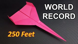 How To Make The WORLD RECORD PAPER AIRPLANE [upl. by Lee]