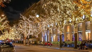 Paris France LIVE  Avenue Montaigne Christmas Illuminations 2023 [upl. by Lalitta]