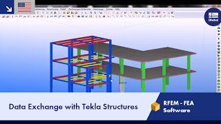 Dlubal RFEM  Data Exchange with Tekla Structures [upl. by Aihsemek]