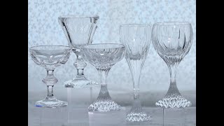 High end K9 Crystal Glass Stem Barware Tableware Wine champagne amp water glasses [upl. by Boni793]