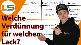 Welche Verdünnung für welchen Lack  Lackieren Tipps und Tricks  LACKSTORE [upl. by Ibrab14]