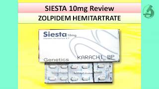 Zolpidem Tablets  Siesta Tablets Review  Treatment Of Insomnia [upl. by Casilde]