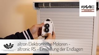 altron Elektronische Motoren  altronic RS  Einstellung der Endlagen [upl. by Aiekahs]