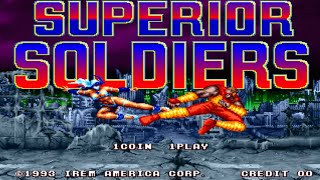 Superior Soldiers パーフェクトソルジャーズ Game Sample  Arcade [upl. by Oiramrej260]