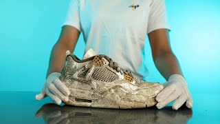 The best way to clean Jordan 4s at home [upl. by Iphigeniah]