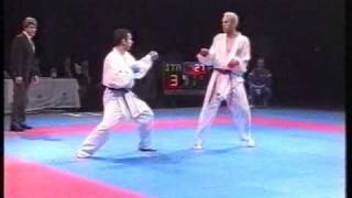 CalzolaBiamonti FINALE CAMPIONATO EUROPEO KARATE TALLIN 2002 KG 65 [upl. by Ahsemak]