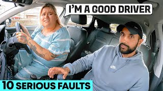 A Terrifying Driving Test  10 Serious Faults [upl. by Miguela]