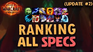 TWW  Progressive Tierlist Update 2  Weekly Change  ALL SPECS amp CLASSES [upl. by Zetra]