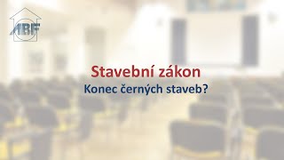 Stavební zákon  Konec černých staveb [upl. by Adamsen]