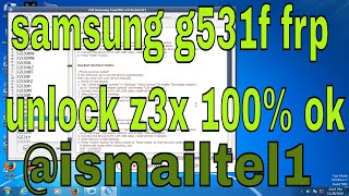 samsung g531f frp unlock z3x 100 ok [upl. by Heller443]