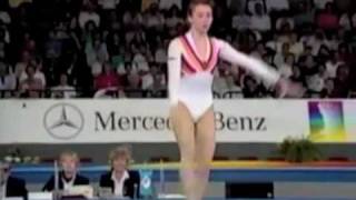 Svetlana Boginskaya  1989 World Championships EF  Floor Exercise [upl. by Nellac]