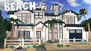 Coastal Family Beach House in Bloxburg  Stunning 119k Build [upl. by Artim]