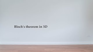 Blochs theorem in 3D [upl. by Adnarb931]