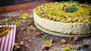 How to Make No Bake Pistachio Cheesecake  No Egg  No Oven  Easy Recipe [upl. by Ahsyla]