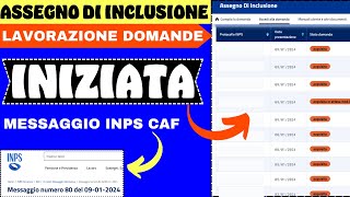 🔴 ULTIMORA INPS 👉 DOMANDE ASSEGNO DI INCLUSIONE ➡ LAVORAZIONE INIZIATA 💶 [upl. by Tessa]