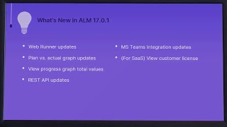 Whats New in ALM 1701 [upl. by Onaireves333]