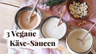 Vegane KäseSauce  Basics amp 3 Rezepte  Super einfach  heylilahey [upl. by Ahsemrak]