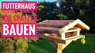 Futterhaus für Spatzen und andere Kleinvögel selber bauen [upl. by Ydroj399]