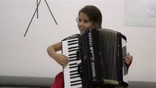 Suzuki Accordion Project recital Francesca Savigliano 7 anni [upl. by Sarette]