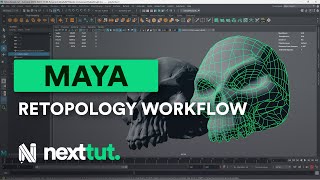 MAYA TUTORIAL  Retopology Workflow [upl. by Hulton268]