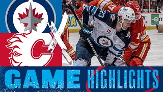 Calgary Flames vs Winnipeg Jets  Game Highlights [upl. by Aihceyt]