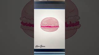 Macaroon coloring drawing foodillustration procreate howtodraw [upl. by Dowell]