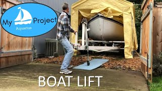 3 Boat Lift Remove Trailer DIY Boat Stands [upl. by Mapel]