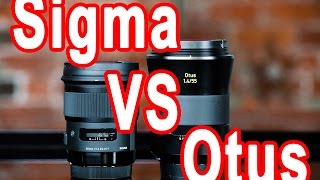 Sigma 50mm F14 Art Vs Zeiss Otus 55mm F14 [upl. by Ynattirb]