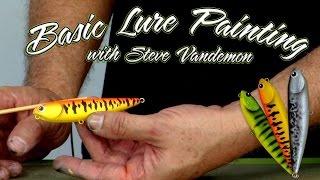 Basic Fishing Lure Airbrushing w Steve Vandemon [upl. by Abdul]