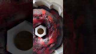 Black and Red Velvet Bundt Cake with Cream Cheese Whipped Cream Frosting  Betty Makers [upl. by Mamie]