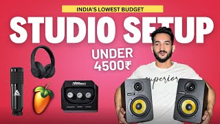 Best Home Studio Setup Under 4500  Indias Lowest Budget Quality Studio Setup [upl. by Bellda]