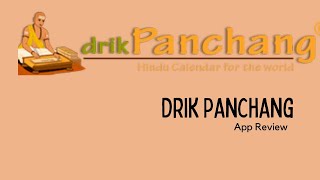 Drik Panchang App Review Hindu Calender Hinducalender Panchangam Calender Panjika [upl. by Renaldo]