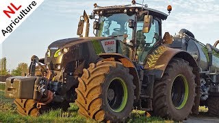 Slurry  Bouwland bemesten Claas Axion 850 Black Edition en Kaweco  Pleizier amp Timmer  2019 [upl. by Roel531]