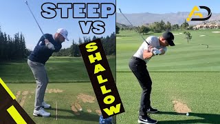 Steep Vs Shallow Golf Swings [upl. by Lianne]