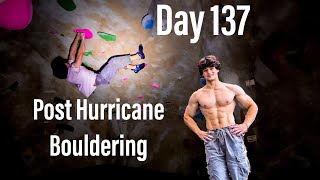 V128A Training Day 137 Post Hurricane Bouldering [upl. by Malachi]