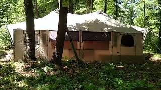 Cabelas Alaknak 12x20 4 Season Outfitter Tent walk around [upl. by Mandelbaum]