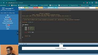 C coding  Interview Question  Pointer concepts  Hello World Print  Part1 [upl. by Annauj]