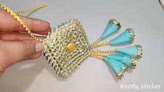 केवल 10 से 15 रु में बनाएं इतने ख़ूबसूरत लटकन Beautiful Latkan for Blouse and Kameez DIY Tassels [upl. by Koziarz]