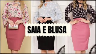 MODA EVANGÉLICA SAIAS E BLUSAS  Lindos Modelos de Saias Evangélica e Blusas Como Combinar [upl. by Aztiray]