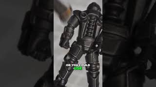 How to Paint Black Metallic Armour in 1 Minute [upl. by Marja]