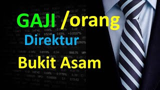 Gaji Direktur Bukit Asam  PTBA Emiten saham BUMN [upl. by Damon]